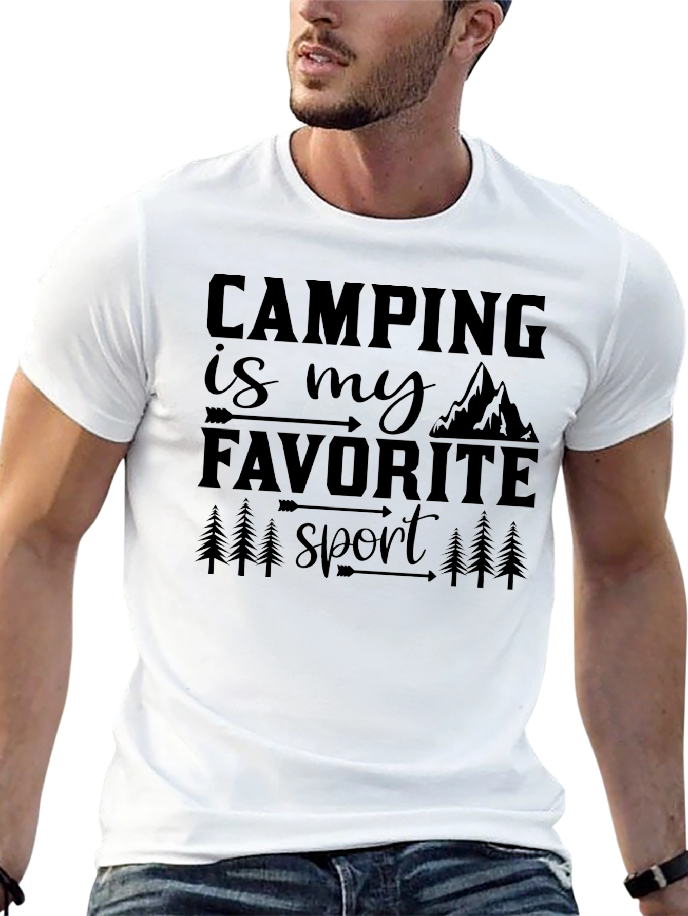 Camping Is My Favorite Sport Graphic Tee