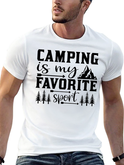 Camping Is My Favorite Sport Graphic Tee