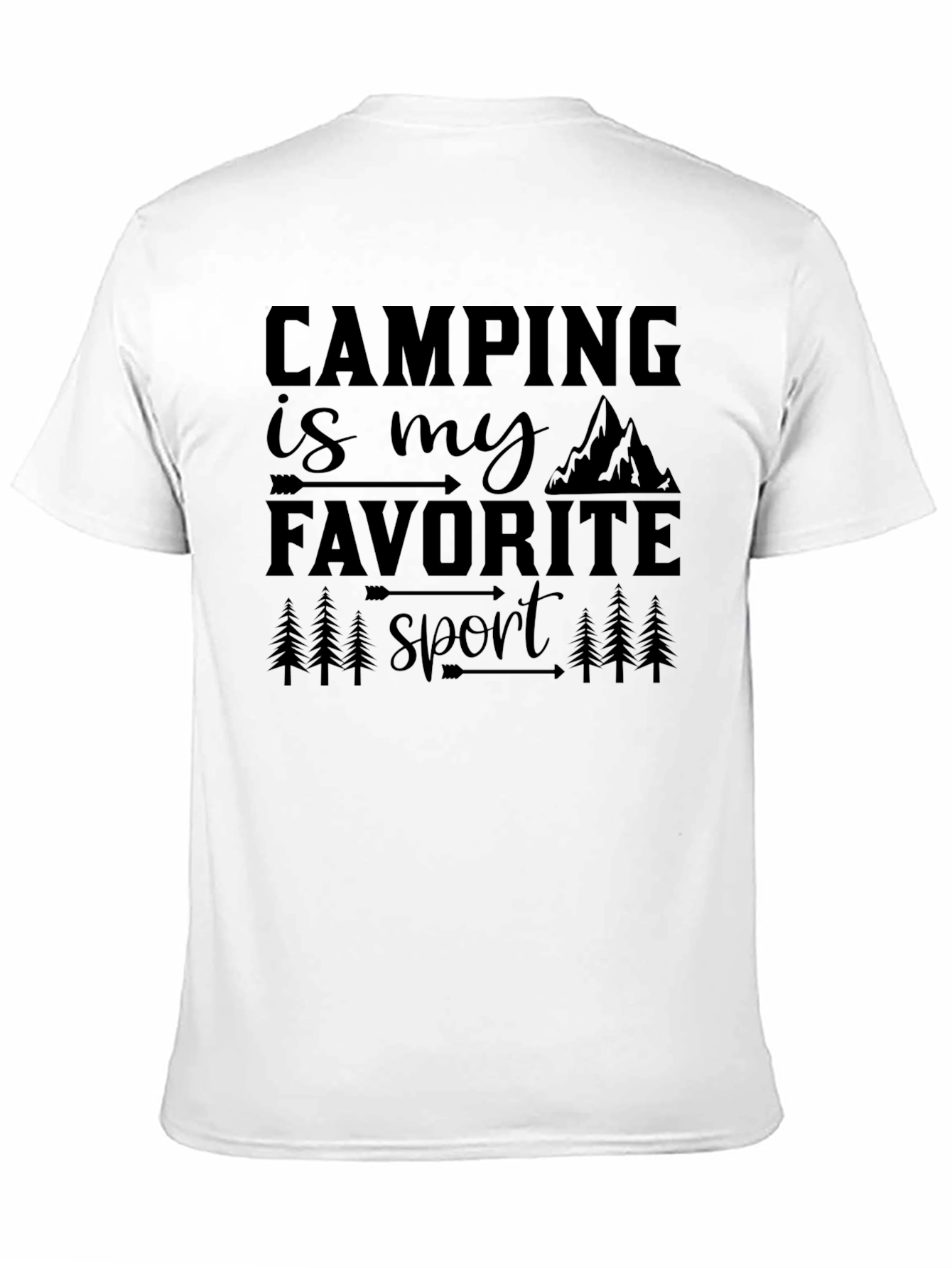 Camping Is My Favorite Sport Graphic Tee