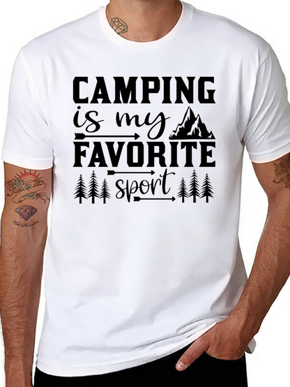 Camping Is My Favorite Sport Graphic Tee