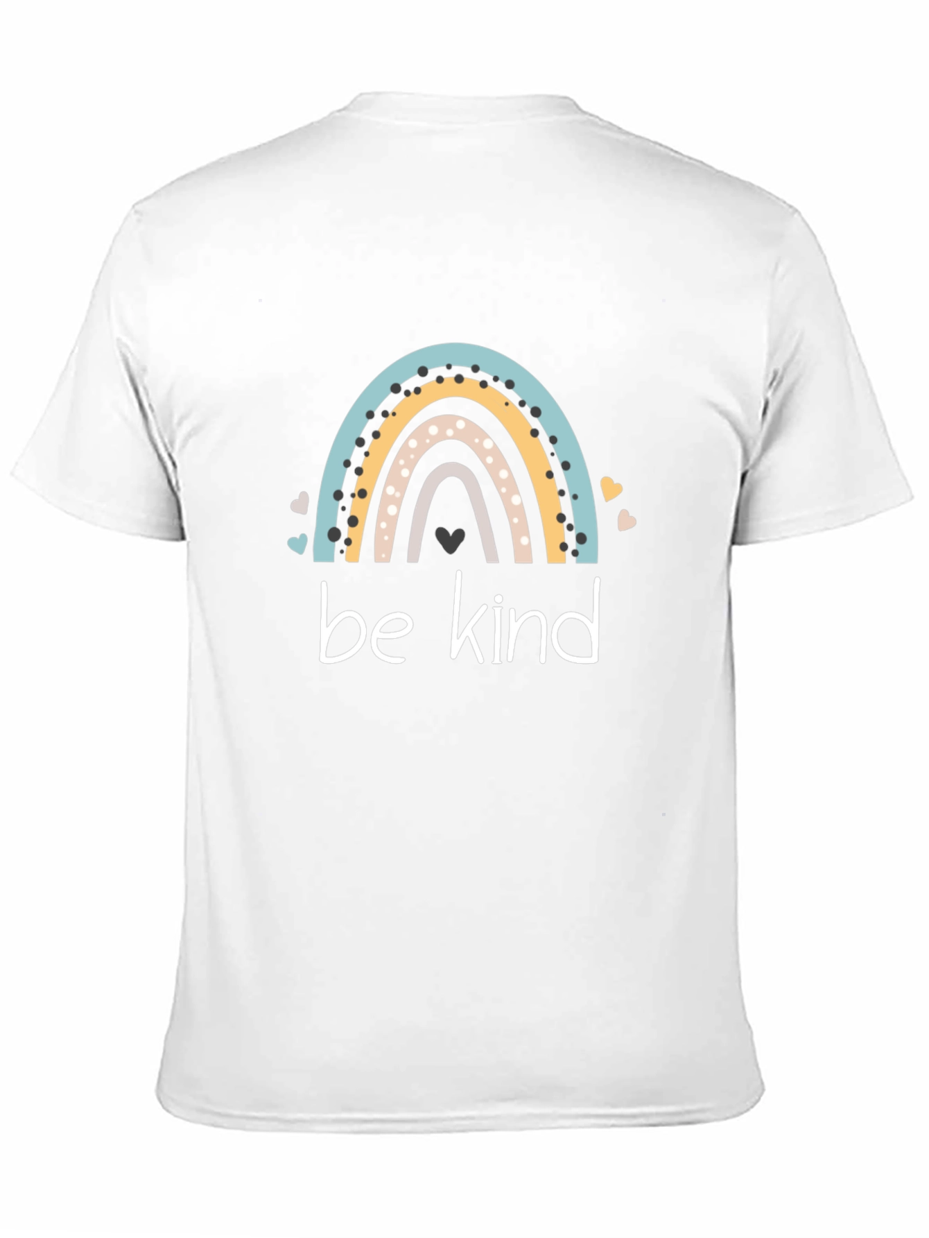 Be Kind Rainbow Graphic T-Shirt - Black