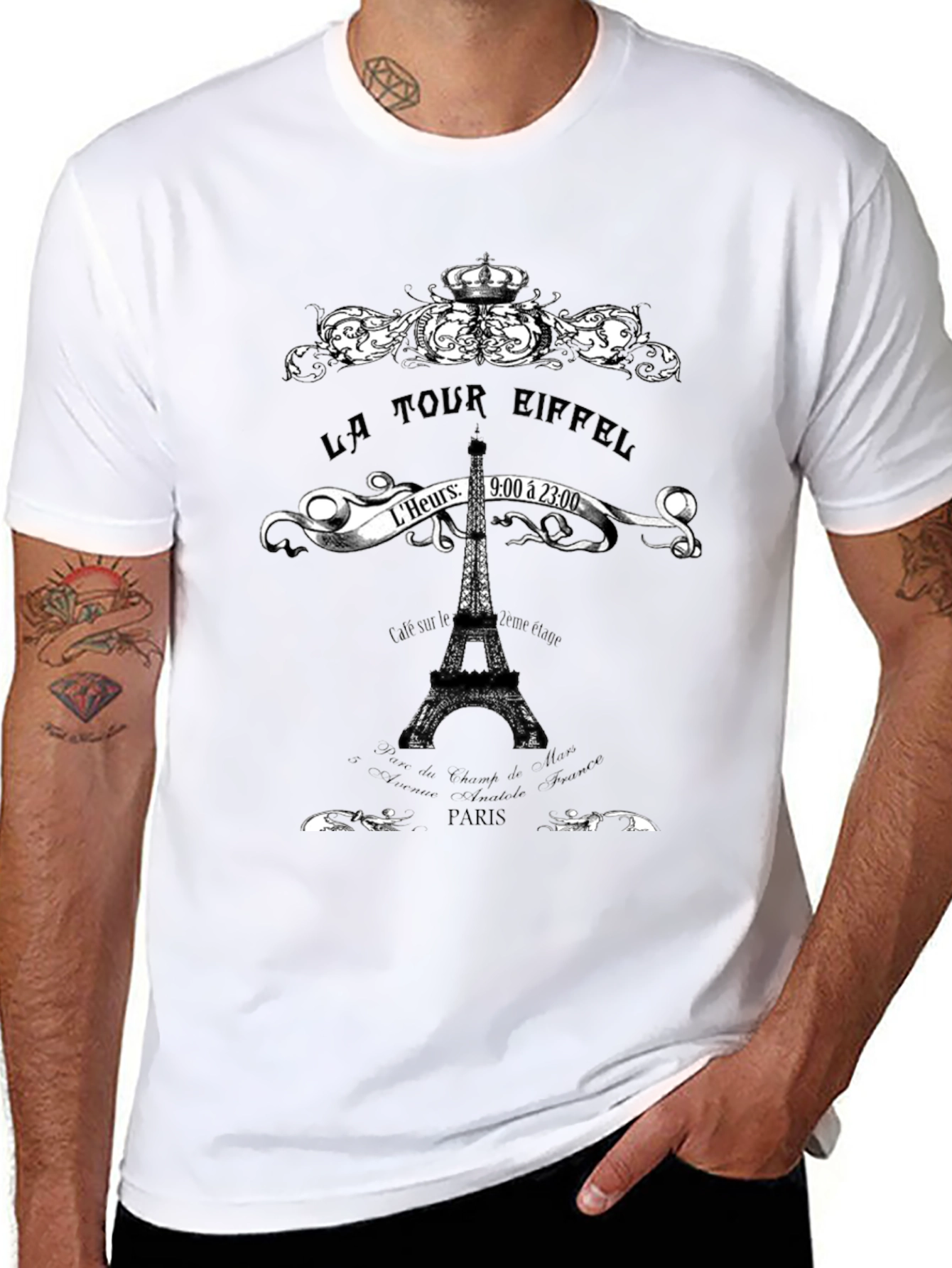 La Tour Eiffel Graphic Tee - Paris Landmark T-Shirt
