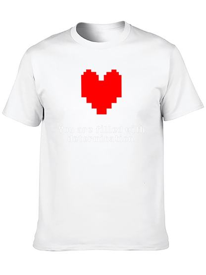 Determination Pixel Heart T-Shirt