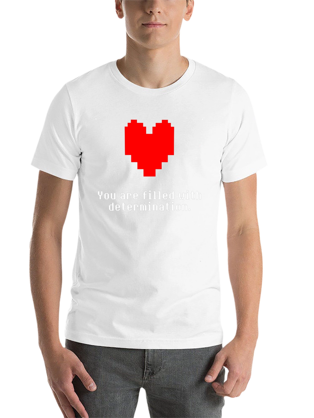 Determination Pixel Heart T-Shirt