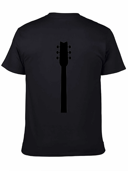 Guitar Headstock Black Graphic Tee