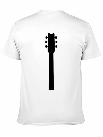 Guitar Headstock Black Graphic Tee