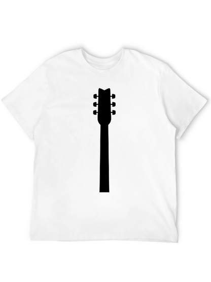 Guitar Headstock Black Graphic Tee