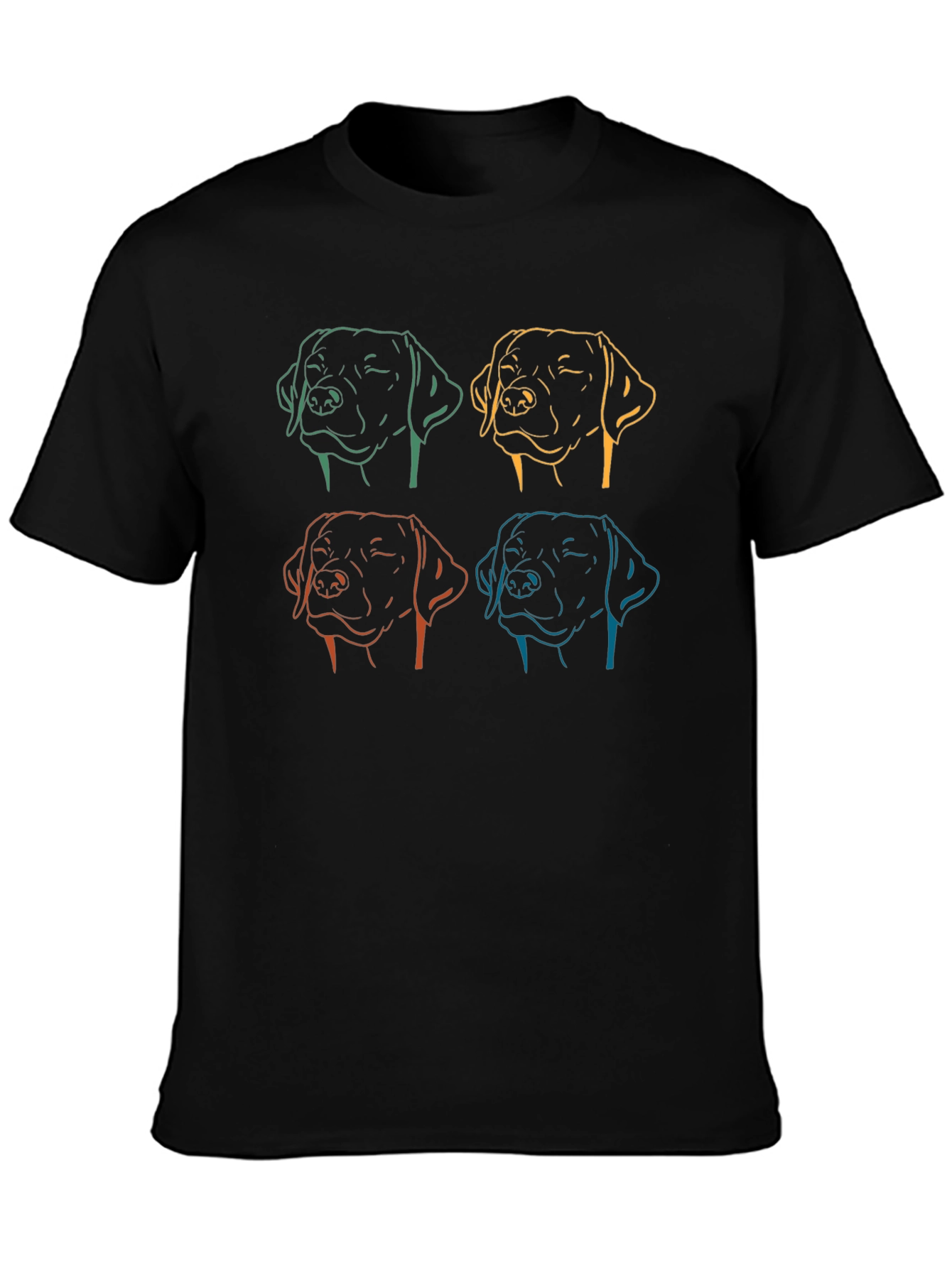 Dog Line Art Graphic Tee - Unisex