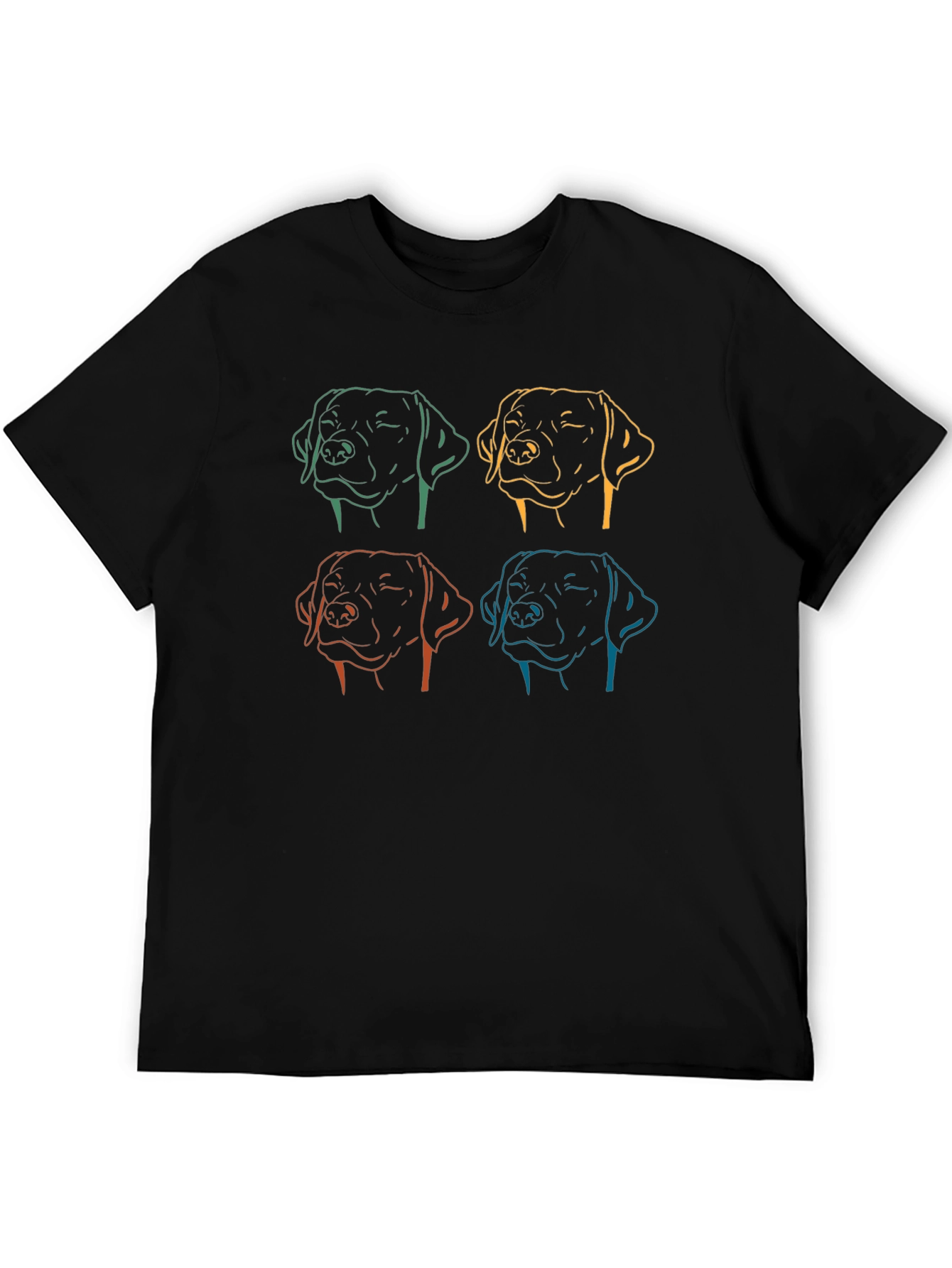 Dog Line Art Graphic Tee - Unisex