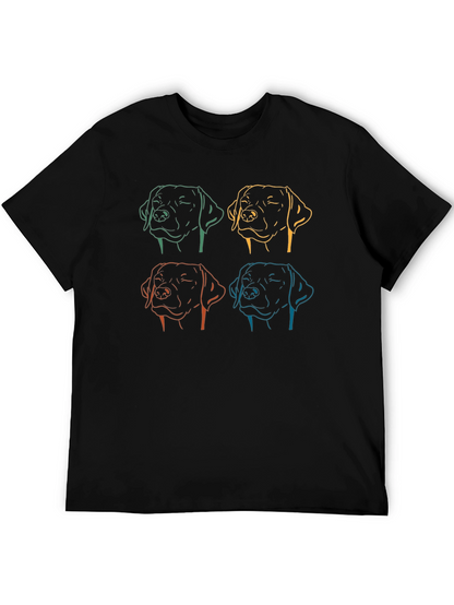 Dog Line Art Graphic Tee - Unisex