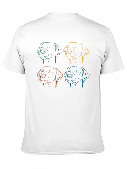 Dog Line Art Graphic Tee - Unisex