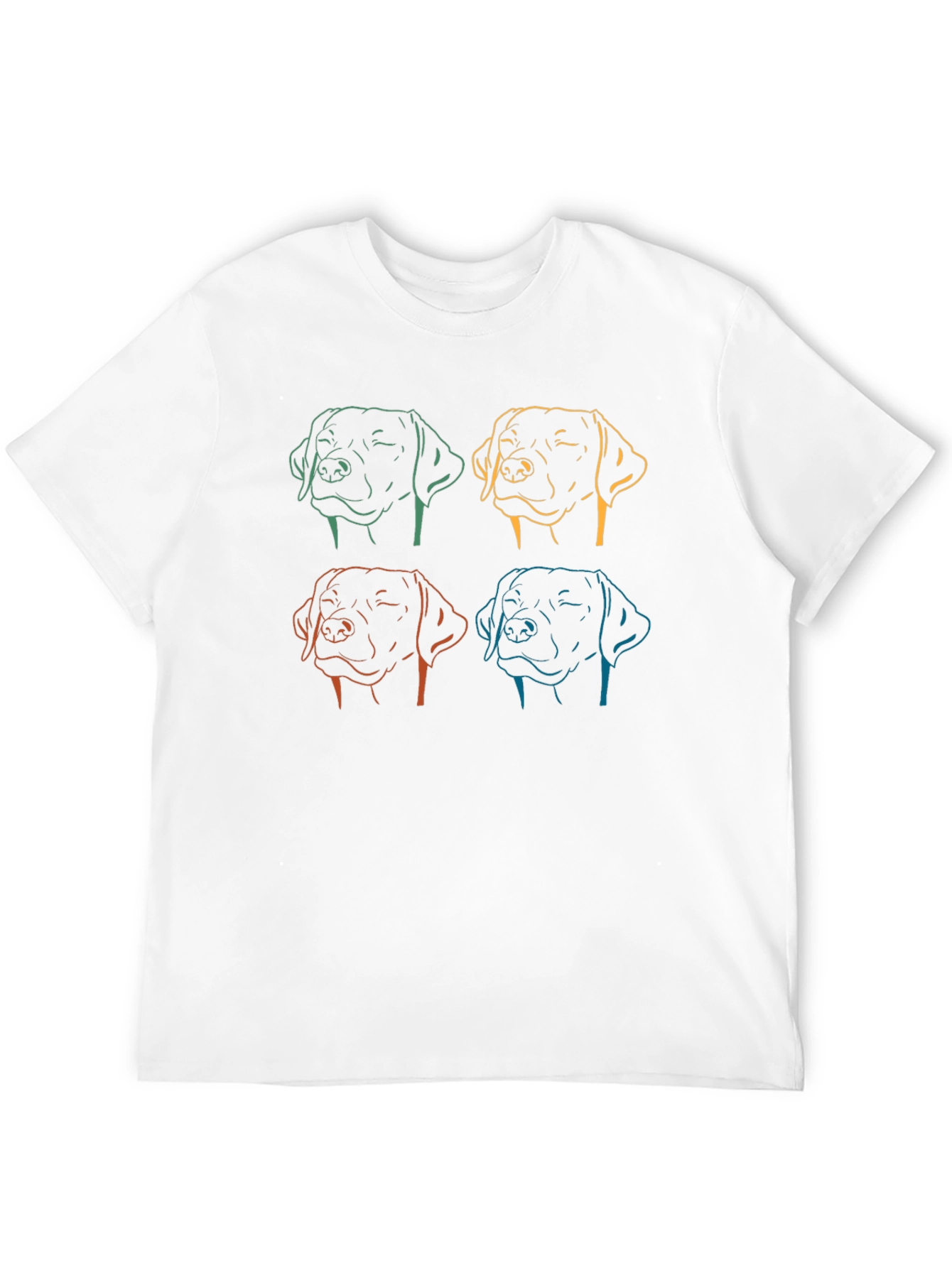Dog Line Art Graphic Tee - Unisex