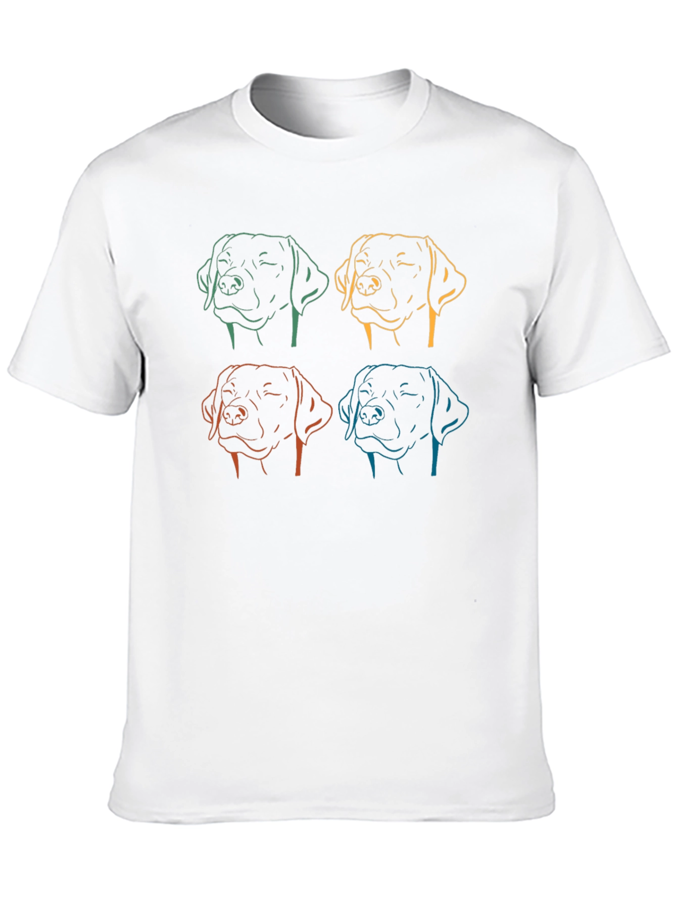 Dog Line Art Graphic Tee - Unisex