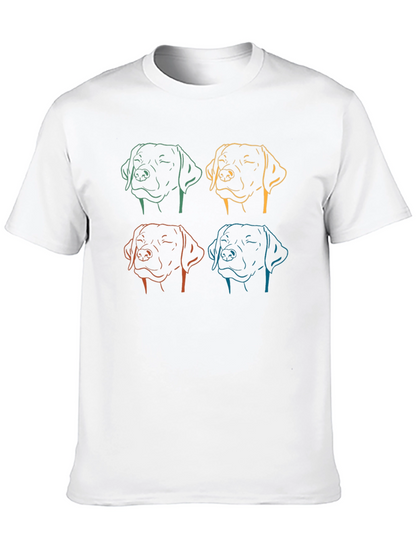 Dog Line Art Graphic Tee - Unisex