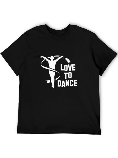Love to Dance Graphic Tee - Unisex Black T-Shirt