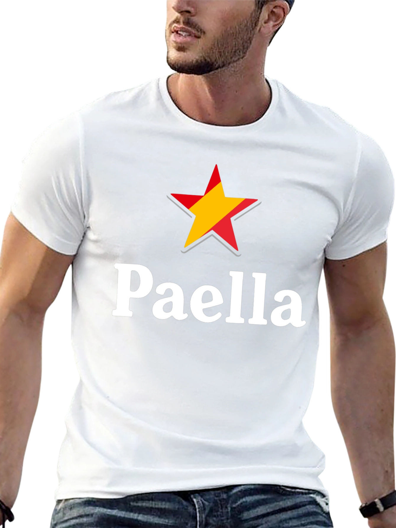 Paella Spain Star Graphic T-Shirt