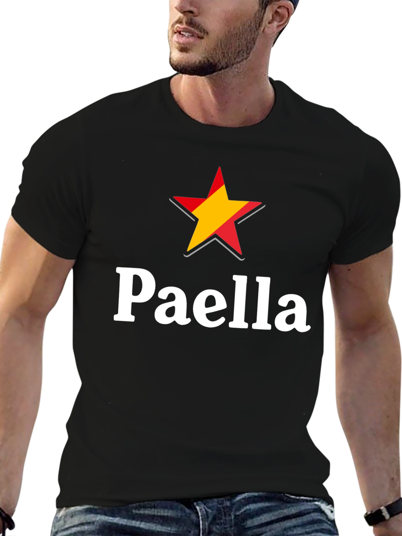 Paella Spain Star Graphic T-Shirt