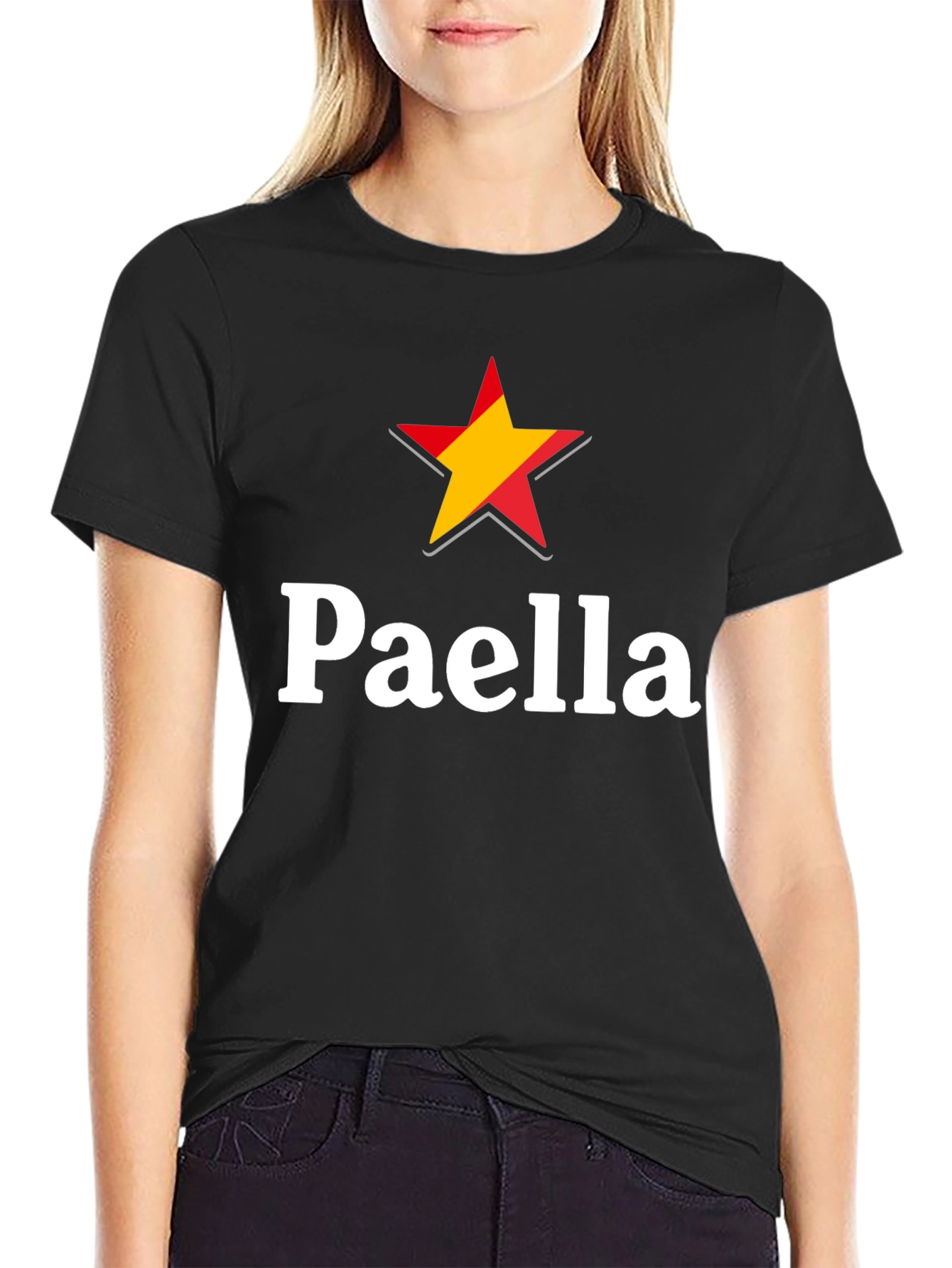 Paella Spain Star Graphic T-Shirt