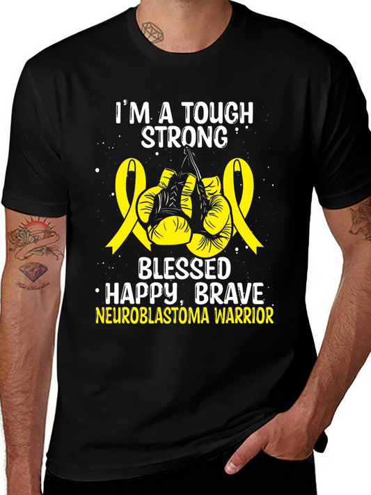 Neuroblastoma Warrior T-Shirt - Tough Strong Brave