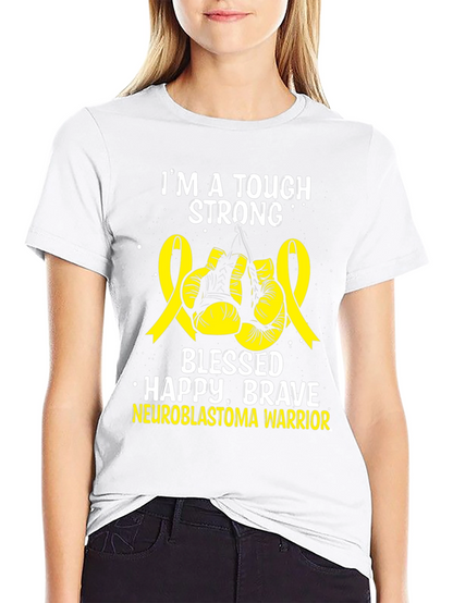 Neuroblastoma Warrior T-Shirt - Tough Strong Brave