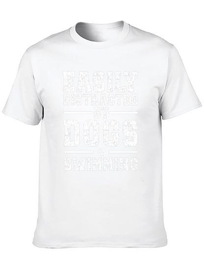 Easily Distracted by Dogs & Swimming Graphic Tee