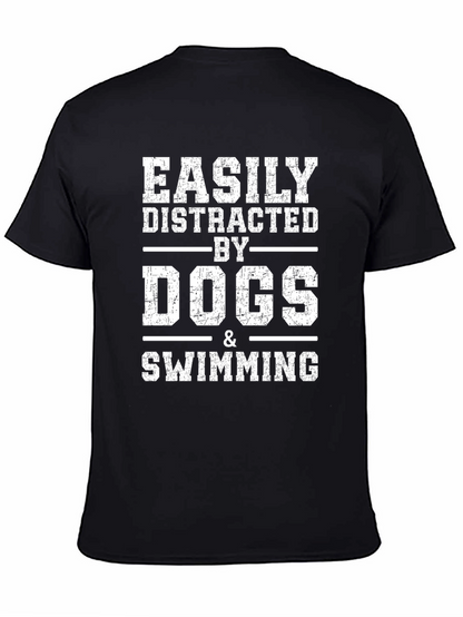 Easily Distracted by Dogs & Swimming Graphic Tee