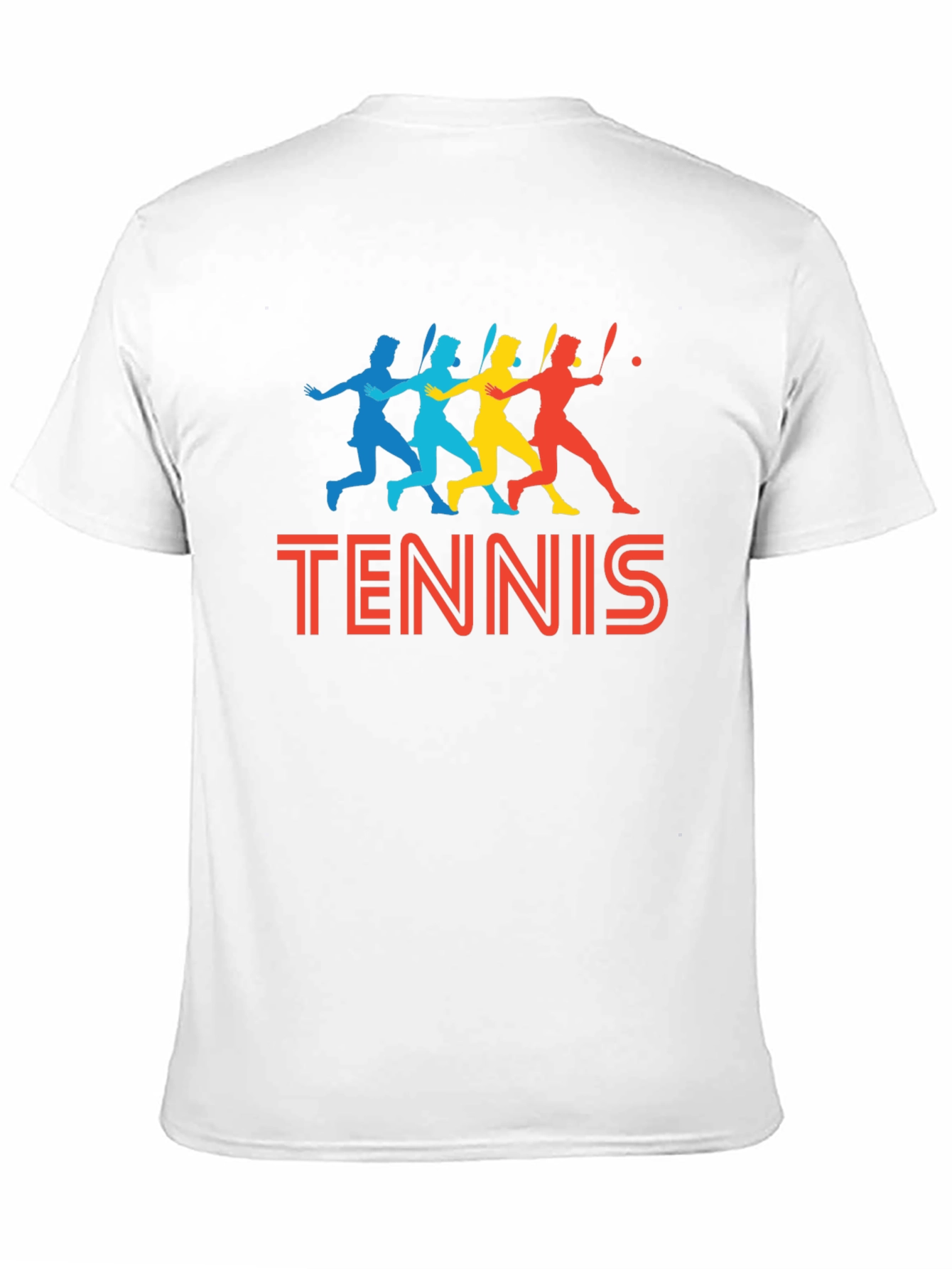 Retro Tennis Player Graphic T-Shirt