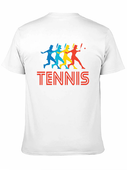 Retro Tennis Player Graphic T-Shirt