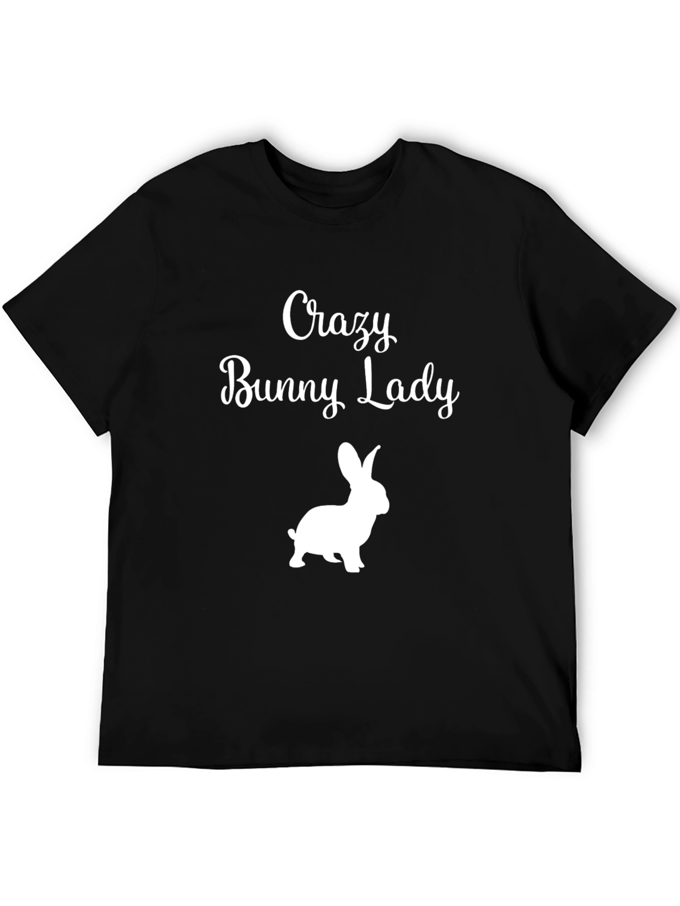 Crazy Bunny Lady Graphic T-Shirt