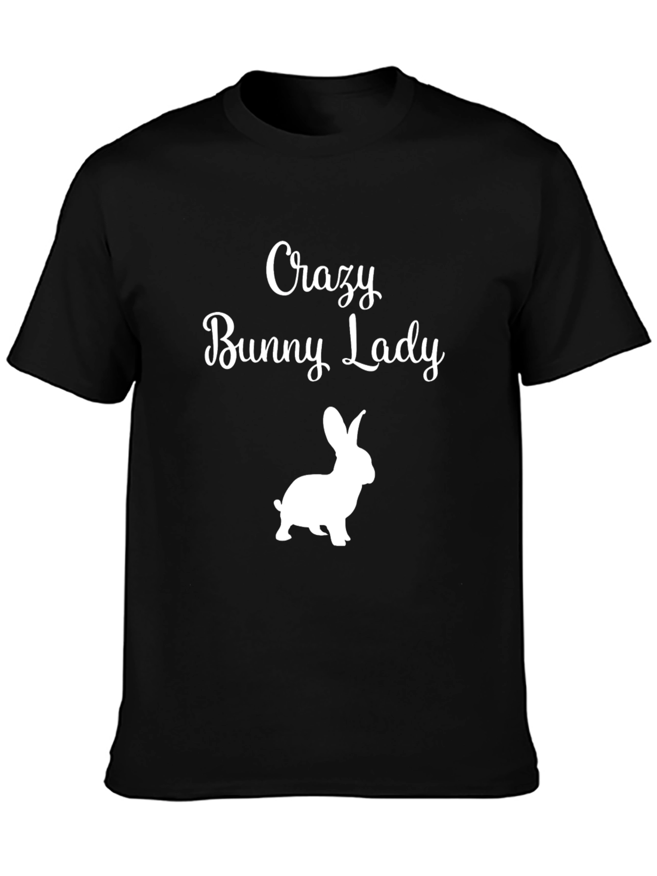 Crazy Bunny Lady Graphic T-Shirt