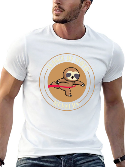 League of Sloth Runners Black T-Shirt