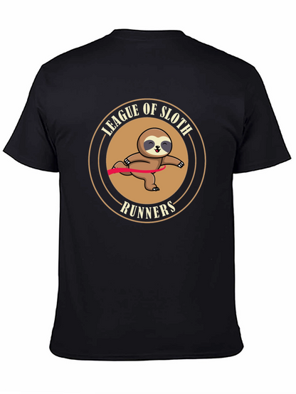 League of Sloth Runners Black T-Shirt