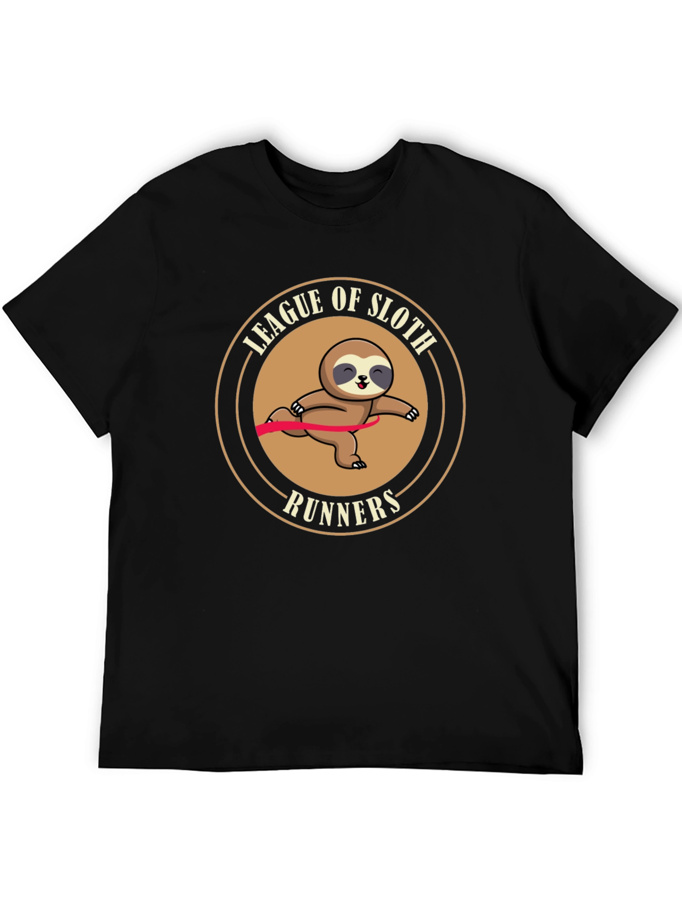 League of Sloth Runners Black T-Shirt