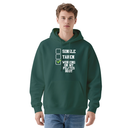 Funny Working On My Pilates Body Checklist Hoodie