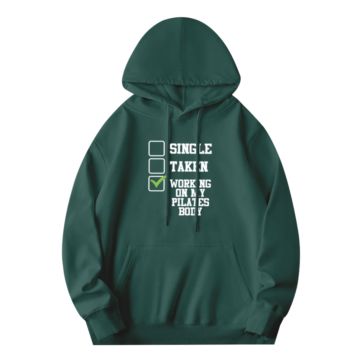 Funny Working On My Pilates Body Checklist Hoodie