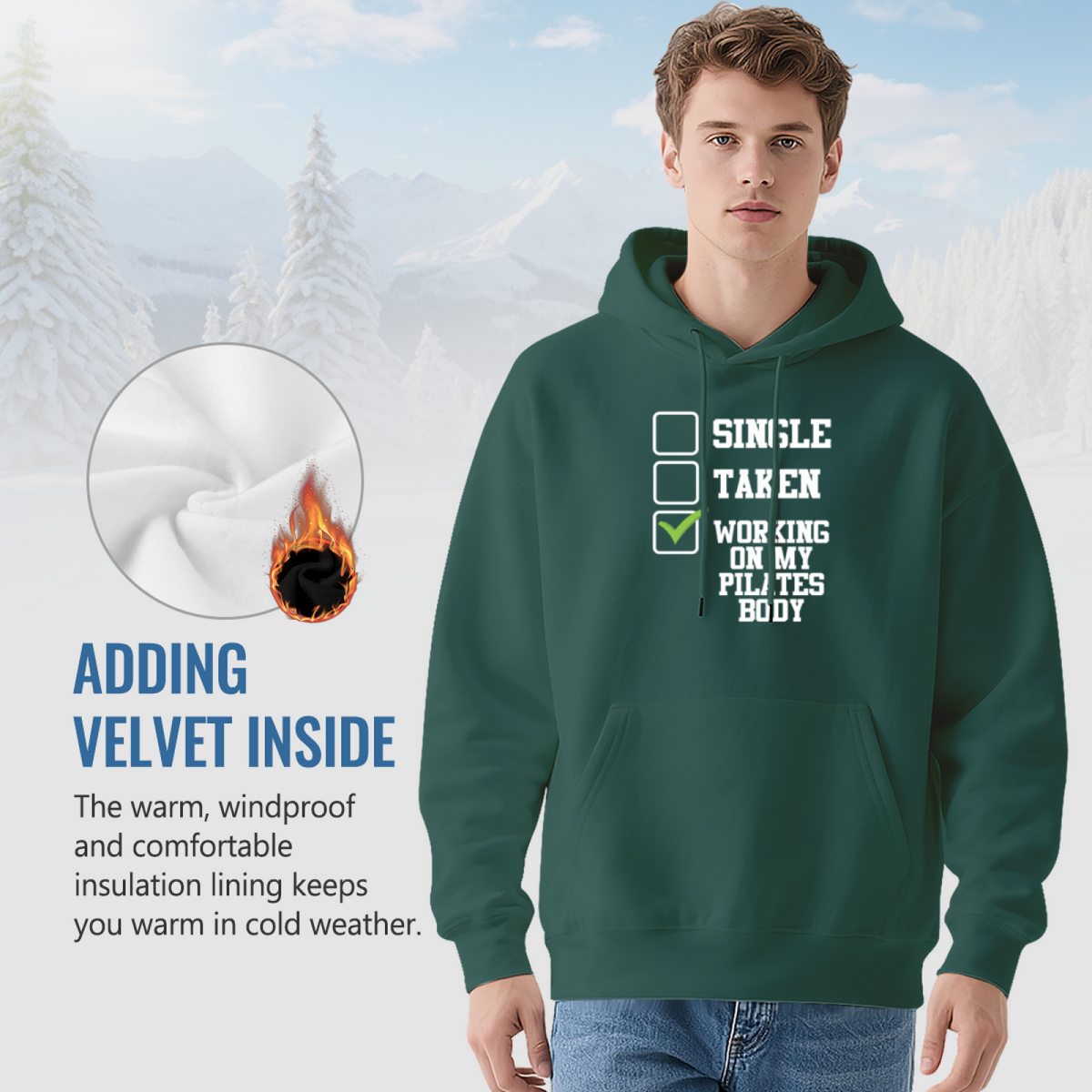 Funny Working On My Pilates Body Checklist Hoodie