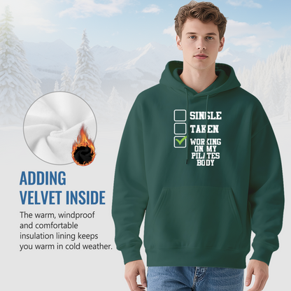 Funny Working On My Pilates Body Checklist Hoodie