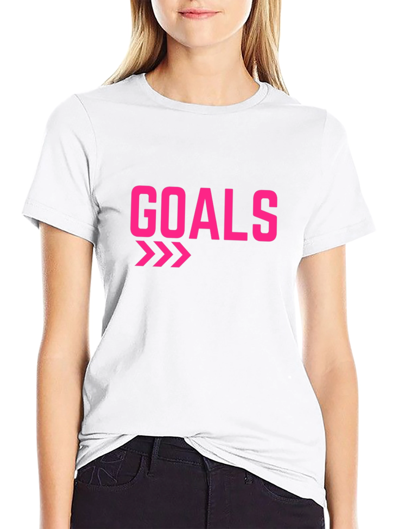 Goals Graphic T-Shirt - Black