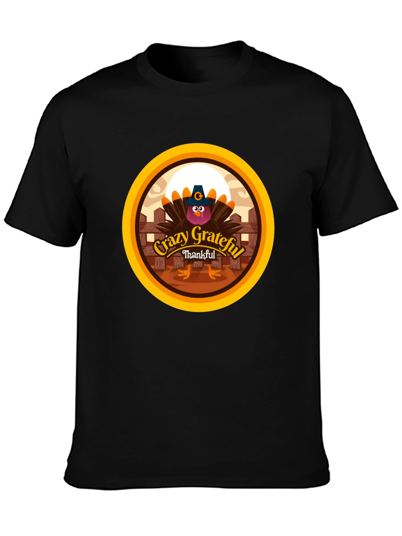 Crazy Grateful Thankful Turkey T-Shirt