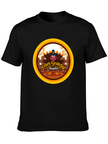 Crazy Grateful Thankful Turkey T-Shirt