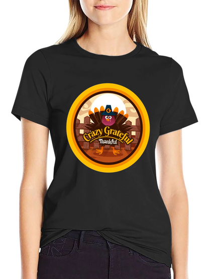Crazy Grateful Thankful Turkey T-Shirt