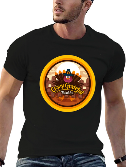 Crazy Grateful Thankful Turkey T-Shirt