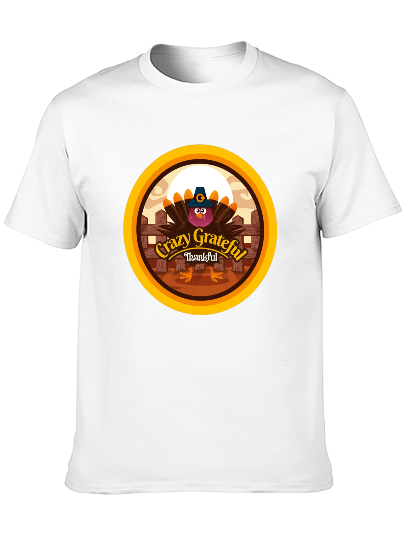 Crazy Grateful Thankful Turkey T-Shirt