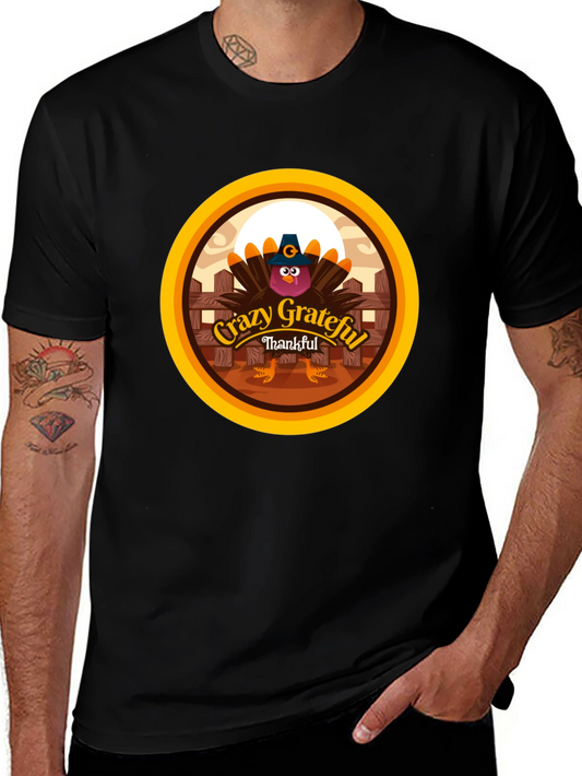Crazy Grateful Thankful Turkey T-Shirt