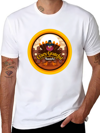 Crazy Grateful Thankful Turkey T-Shirt