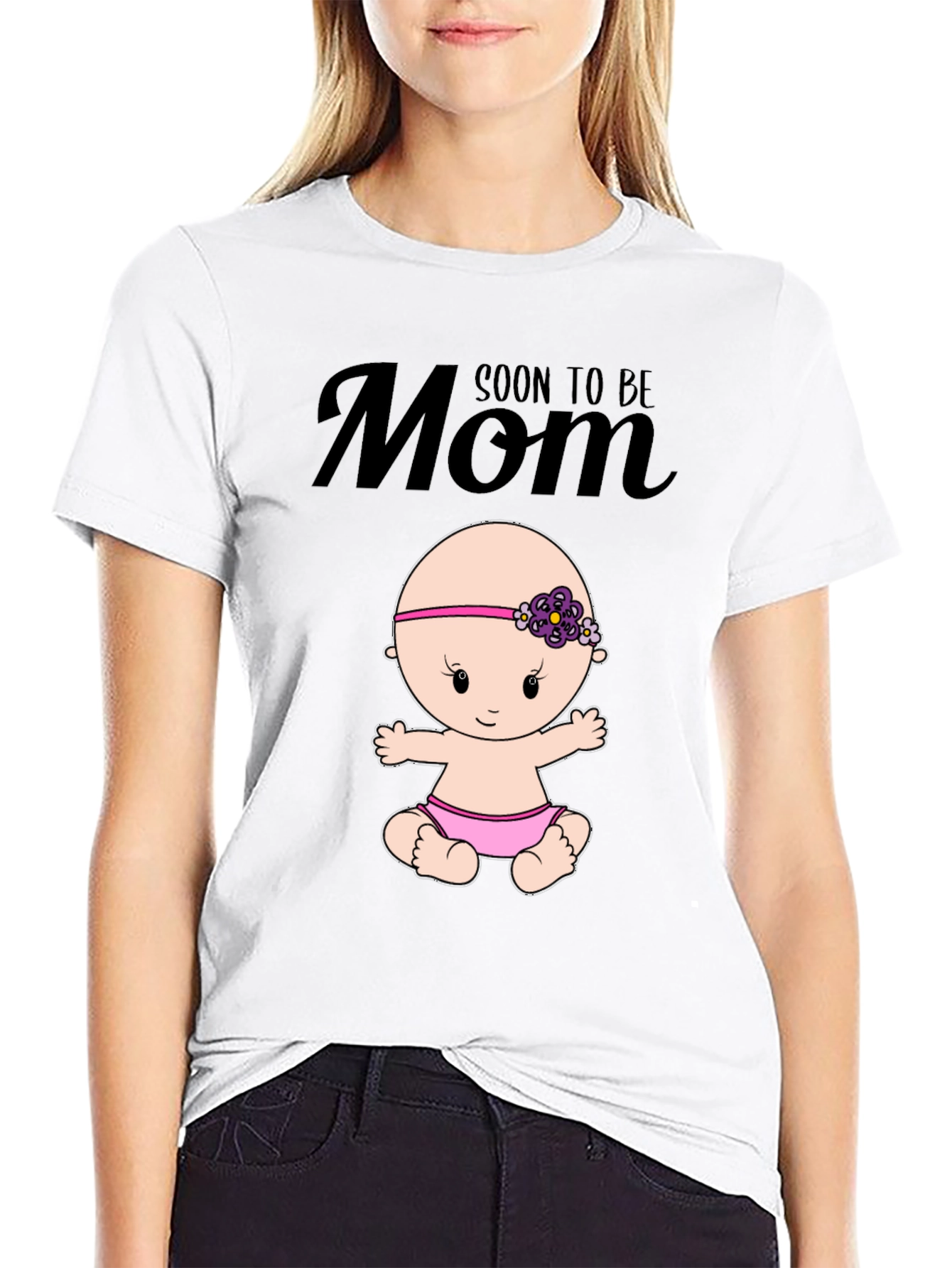Soon to Be Mom Baby Graphic T-Shirt