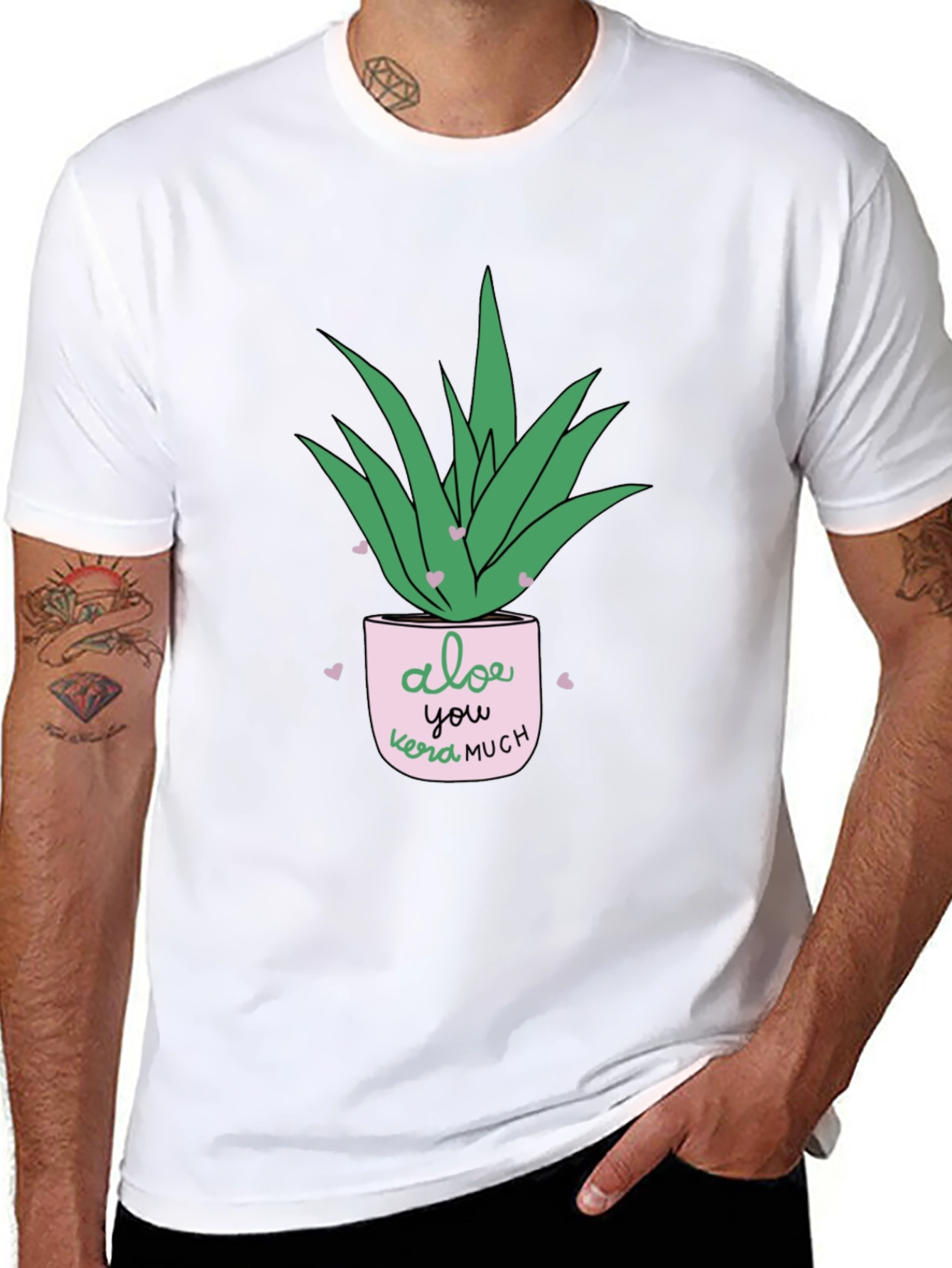 Aloe You Vera Much Black T-Shirt