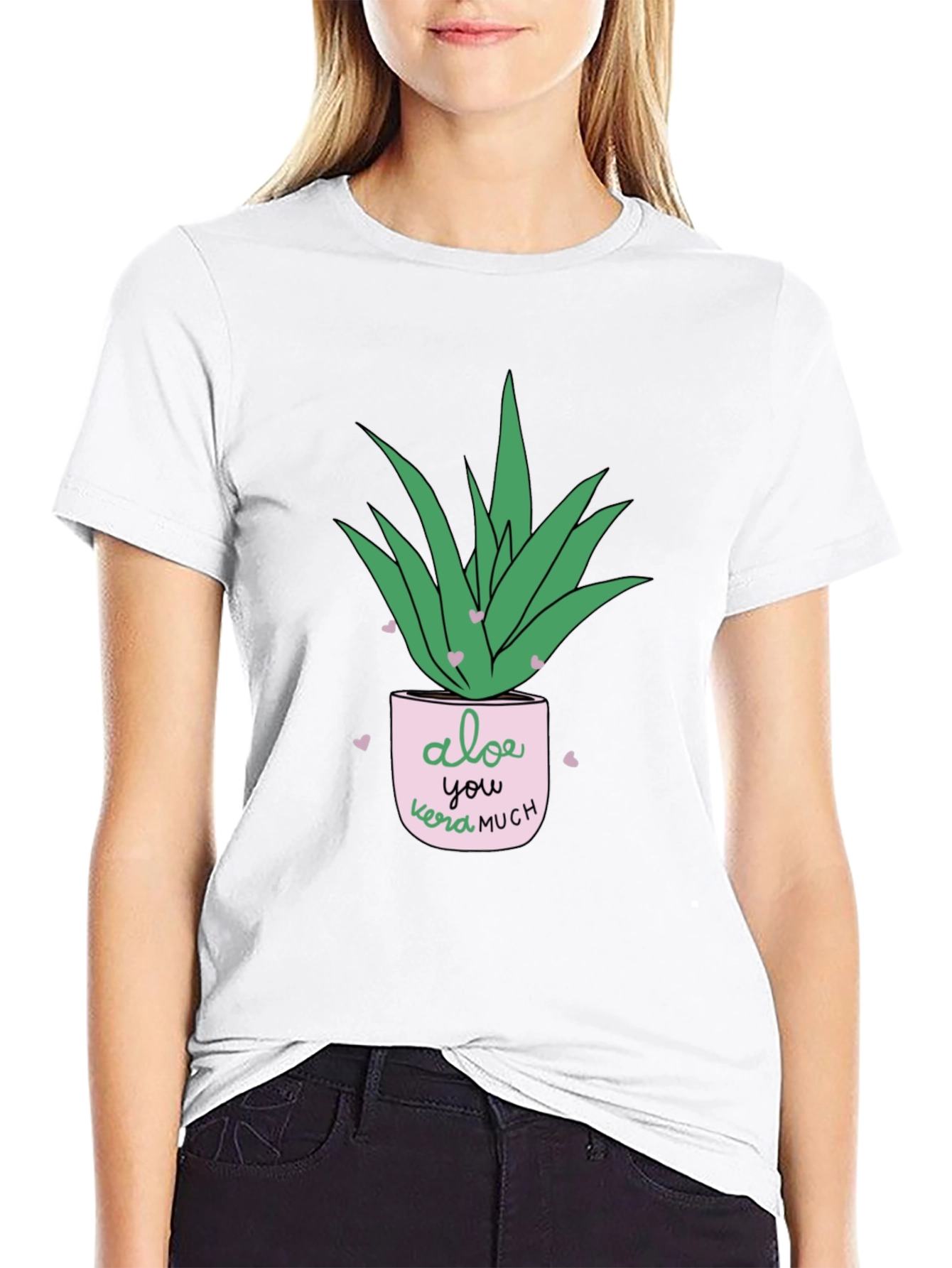 Aloe You Vera Much Black T-Shirt