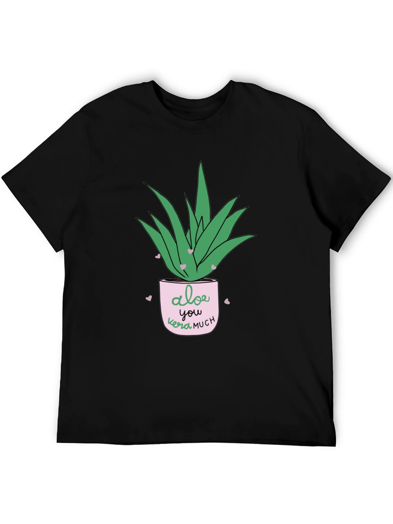 Aloe You Vera Much Black T-Shirt