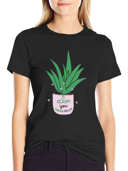 Aloe You Vera Much Black T-Shirt